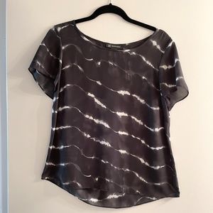 Black & White with Touches of Gray INC top.